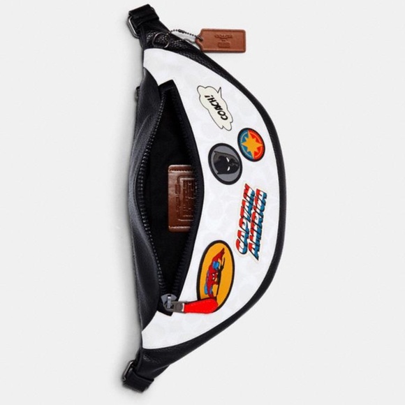 FINAL SALE! COACH MARVEL Belt Bag Patch Spiderman - Picture 13 of 16